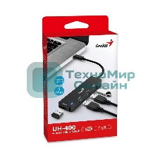 USB-концентратор Genius HUB UH-400, Black