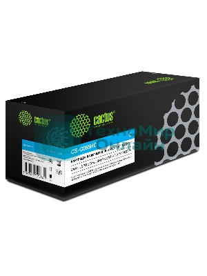 Картридж лазерный Cactus CS-C055HС голубой (5900 стр.) для Canon LBP663Cdw/LBP664Cx/MF746Cx/MF742Cdw/MF744Cdw