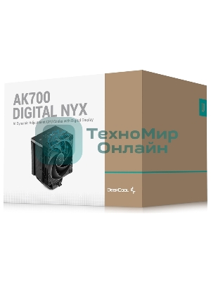 Устройство охлаждения(кулер) Deepcool AK700 Digital NYX Soc-AM5/AM4/1200/1700/1851 черный 4-pin 21-36dB Al+Cu LCD 280W 1252gr Ret (R-AK700-BKNNMN-GJD-1)