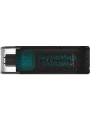 Флешка USB Kingston DataTraveler DT70 (DT70/64Gb), 64Gb, USB Type-C 3.2, R/W 70/45, черный