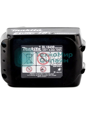 Батарея аккумуляторная Makita BL1840B LXT 18В 4А·ч Li-Ion (632G58-9)