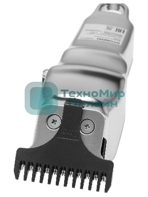 Машинка для стрижки Hyundai H-HC7111 серебристый/черный 3Вт (насадок в компл:3шт)