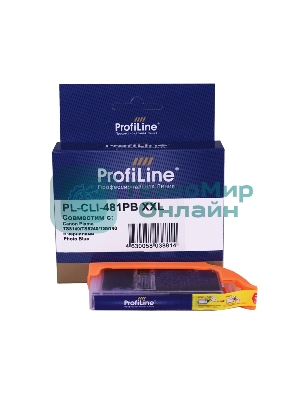 Картридж струйный ProfiLine PL-CLI-481PB XXL для принтеров Canon Pixma TS8140/TS8240/TS9140 с чернилами Photo Blue 11,7 мл