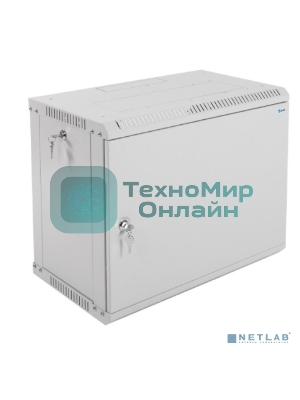 Шкаф телеком. настенный разборный 9U (600х350) дверь металл (ШРН-Э-9.350.1)