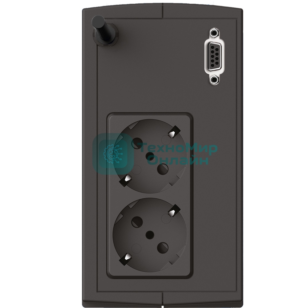 Источник бесперебойного питания Сайбер Электро СТАРТ ПЛЮС-700ВА-ЕВРО Линейно-интерактивный 700ВА/360Вт RS-232(2 EURO) (12В/5А·ч)