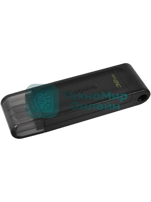 Флешка USB Kingston DataTraveler DT70 (DT70/64Gb), 64Gb, USB Type-C 3.2, R/W 70/45, черный