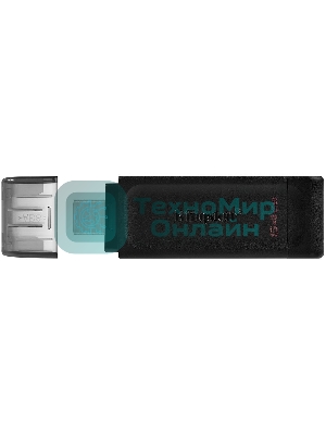 Флешка USB Kingston DataTraveler DT70 (DT70/64Gb), 64Gb, USB Type-C 3.2, R/W 70/45, черный