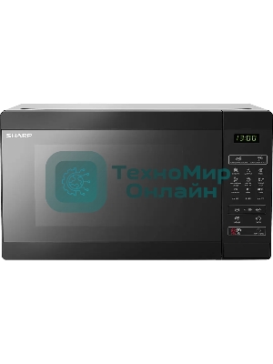 Микроволновая печь Sharp R-6800RK черный, 20 л, 800 Вт, переключатели - сенсор