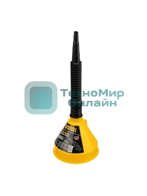 Воронка пластиковая Denzel 135 мм с металлическим ситом и гибким наконечником