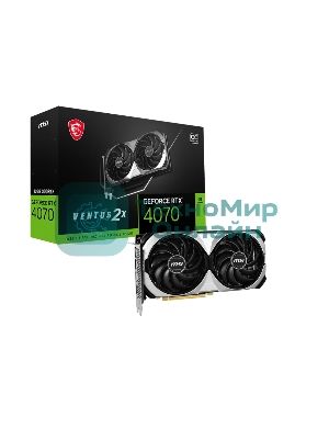 Видеокарта MSI RTX4070 SUPER 12G VENTUS 2X OC NV RTX4070 Super 12Gb PCI-E4.0 192bit GDDR6X 2610/21
