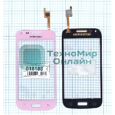 Сенсорное стекло (тачскрин) для Samsung Galaxy Core Plus SM-G350 розовое