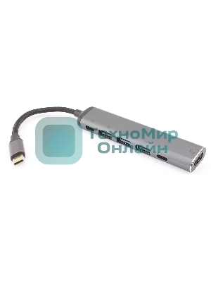 Кабель Type-C на HDMI + USB 3.1 + Type-C + USB 2.0 x2 + PD
