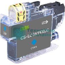 Картридж струйный Cactus CS-LC3619XLC голубой (18.4 мл) для Brother MFC-J2330DW/J2730DW/J3530DW/J3930DW