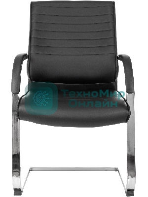 Кресло компьютерное Бюрократ T-8010-LOW-V/BLACK черный, искусственная кожа