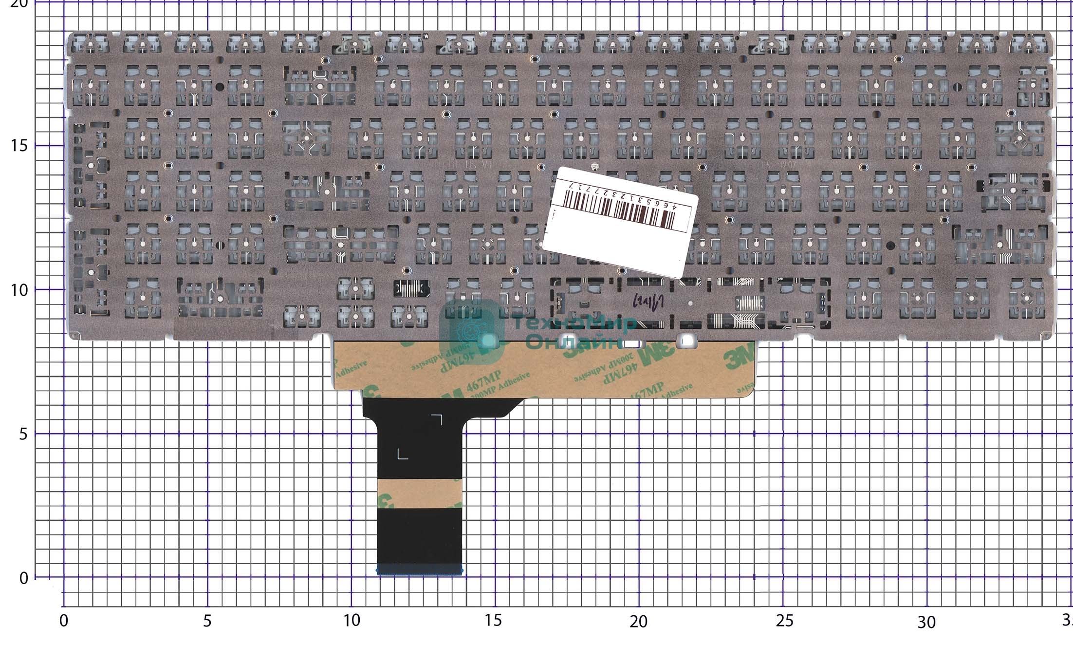 Клавиатура для ноутбука HP Victus 16-d 16-e черная