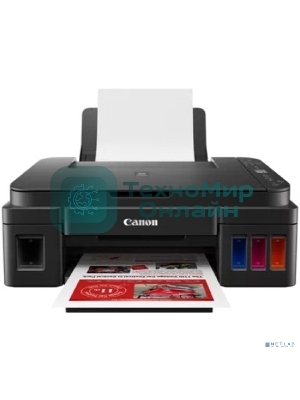МФУ струйное Canon PIXMA G3416 (2315C052), А4, цветной, печ. 8.8 стр/мин. (ч/б) 5 стр/мин. (цвет), скан. до 3 стр/мин., 4800x1200 dpi (печать) 1200х600 dpi (скан.), USB, Wi-Fi