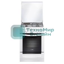 Плита комбинированная Gefest ПГЭ 6110-01 белый, конфорок 3 газовых и 1 электрическая, духовка 52 л, 60 см x 85 см x 60 см