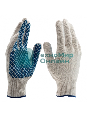 Перчатки трикотажные, ПВХ-покрытие 