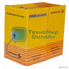 Кабель витая пара U/UTP кат.5e 2х2х24AWG solid CCA PVC сер. 305м (м) PROconnect 01-0022-3