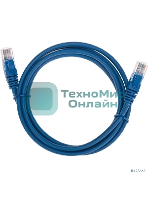 Патч-корд U/UTP Rexant cat.5e, RJ45-RJ45, 26AWG, ZH нг(А)-HF, синий, 1,5 м