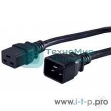 Кабель Hyperline PWC-IEC19-IEC20-1.8-BKКабель питания IEC 320 C19 - IEC 320 C20 (3x1.5), 1.8 м