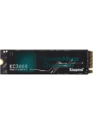 Накопитель SSD Kingston KC3000, 2Tb, PCIe 4.0 x4, M.2 2280, NVMe, R/W 7000/7000, с радиатором