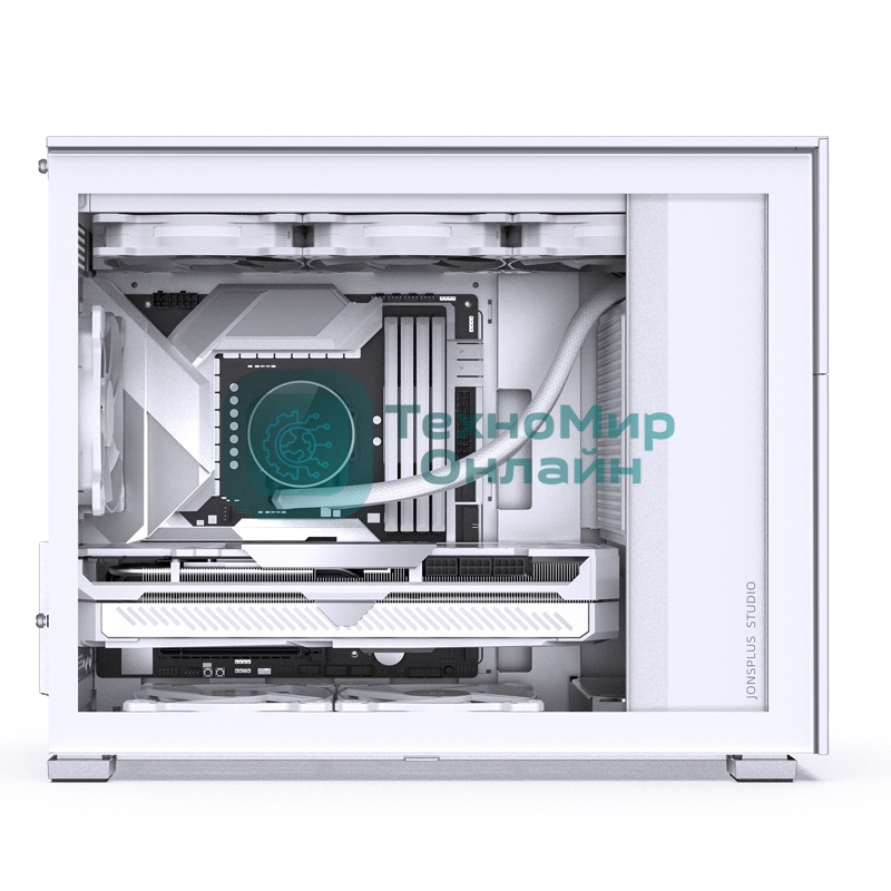 Корпус без блока питания Case JONSBO D31 MESH, Mini-Tower, TG, no fan, 1xUSB-A 3.2 + 1xUSB-C 3.2, mATX, mDTX, mITX White