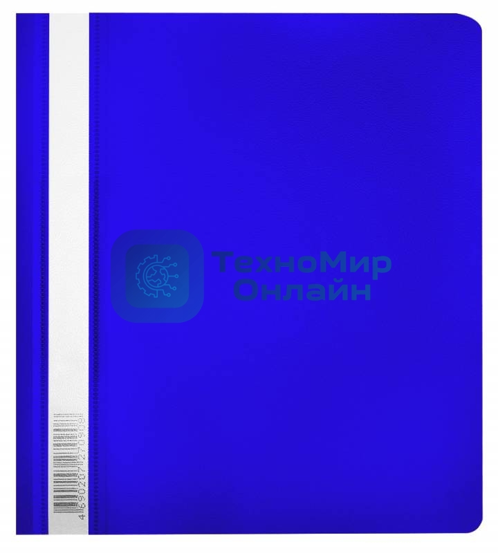 Папка-скоросшиватель Бюрократ Люкс -PSL20A5BLUE A5, прозрачный верхний лист, пластик, синий