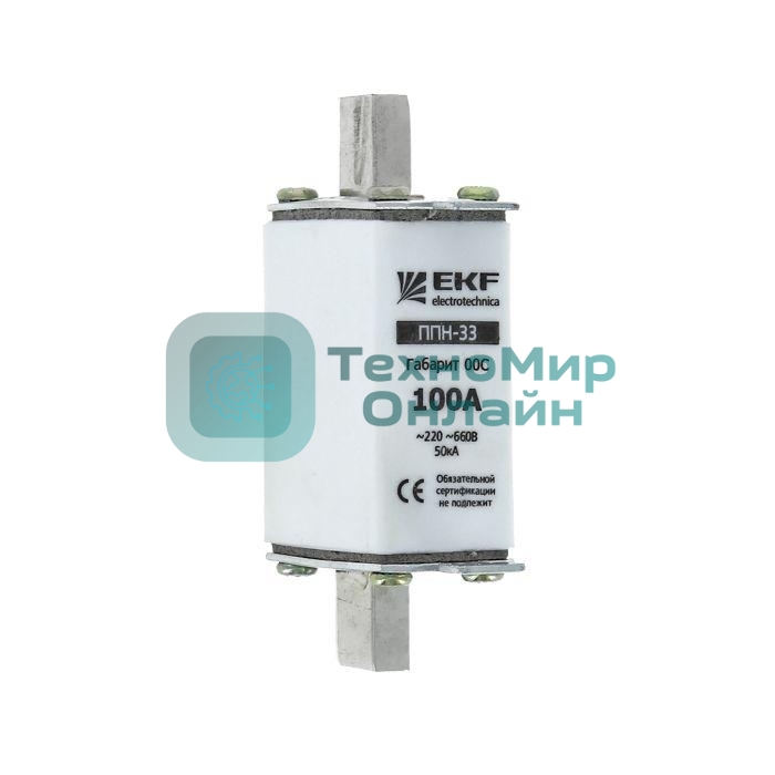 Вставка плавкая ППН-33 100/100А габарит ООС EKF fus-33/100