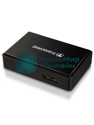 Кард-ридер Transcend RDF8/черный/SDXC,SDHC,microSDXC,microSDHC,CompactFlash,CompactFlash/USB 3.0/пластик