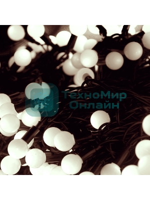 Гирлянда Neon-night LED ClipLight - ШАРИКИ 24V, 3 нити по 20 м, цвет диодов Белый