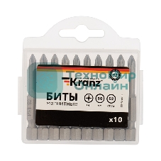 Бита Kranz PH1х50 мм для шуруповерта (упак. 10 шт.)