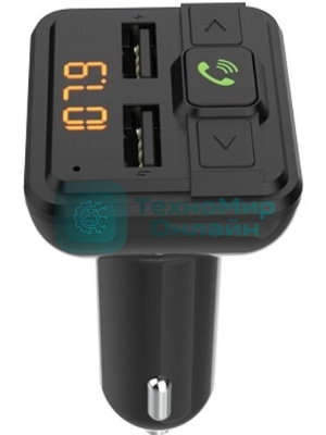 Автомобильный FM-модулятор Ritmix FMT-A880 черный MicroSD BT USB (80001662)