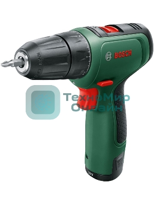 Дрель-шуруповерт Bosch EasyDrill 1200, 12 В, 1.5 Ач, 30 Нм, щеточный