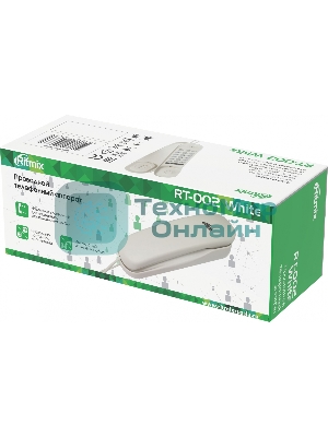 Телефон проводной Ritmix RT-002 белый