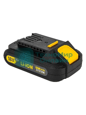 Дрель-шуруповерт Denzel BLDL-IB-18-02, 18 В, 2 Ач, 65 Нм, бесщеточный