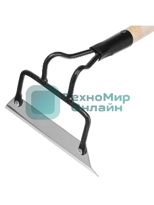 Мотыга Сибртех из нержавеющей стали 200x50 мм с черенком