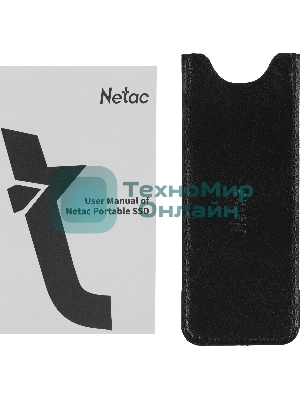 Внешний SSD Netac ZX10, 2TB, USB 3.2 Gen 2 Type-C, R/W 1050/1050, черный