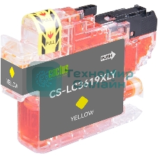 Картридж струйный Cactus CS-LC3619XLY желтый (18.4 мл) для Brother MFC-J2330DW/J2730DW/J3530DW/J3930DW
