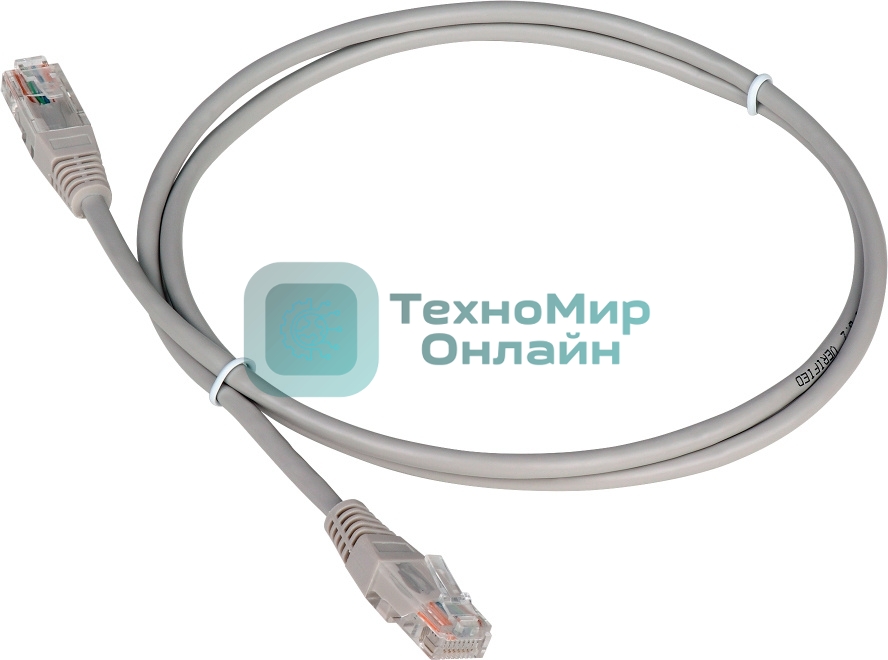 Патч-корд LANMASTER TWT UTP cat.5e, с заливными колпачками, 30.0 м, серый