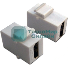 Модуль Keystone, HDMI, мама-мама, 180 градусов, белый