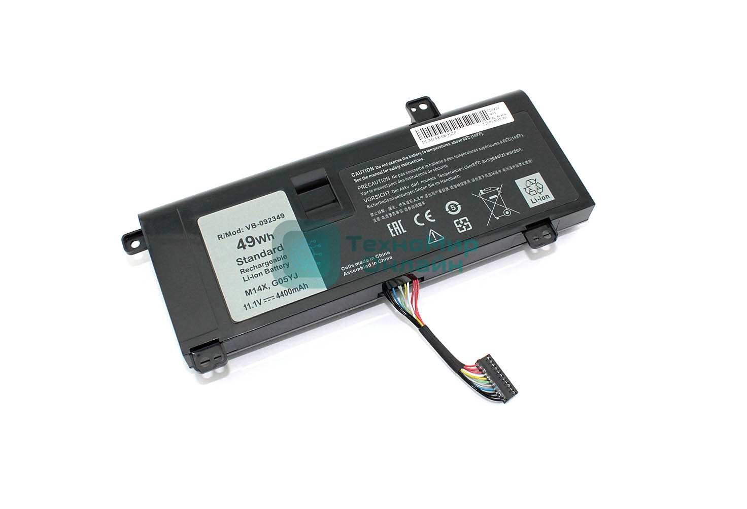 Аккумуляторная батарея для ноутбука Dell Alienware M14X R311.1V 4400mAh OEM