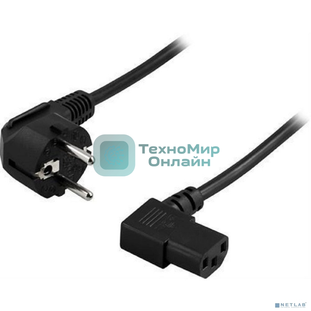 Кабель питания CEE Filum 7/7- С13, 3х0.75мм, 220В, 10A, черный, 1.8м [FL-PC10-EU-C13A-1.8M] (873342)
