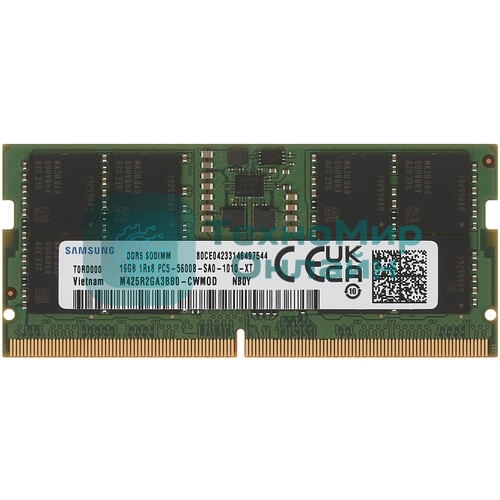 Оперативная память Samsung, DDR5, 32GB (1x32GB), 5600MHz, CL40, SO-DIMM