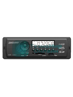 Автомагнитола Digma DCR-100G24, 1 DIN, USB Type-A, AUX