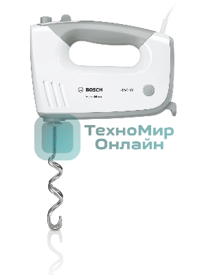 Миксер ручной Bosch MFQ36480 450Вт белый/серый