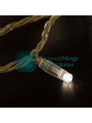 Гирлянда Neon-night Нить 10м, постоянное свечение, прозрачный ПВХ, 230В, теплый белый