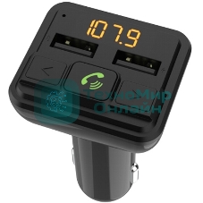 Автомобильный FM-модулятор Ritmix FMT-A880 черный MicroSD BT USB (80001662)