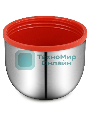 Термос Starwind 20-1000 1 л, серебристый/красный, картонная коробка