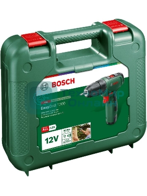 Дрель-шуруповерт Bosch EasyDrill 1200, 12 В, 1.5 Ач, 30 Нм, щеточный